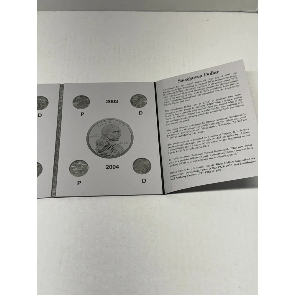 H.E. Harris Sacagawea Dollar Coin Folder 2000-2004 ONE Empty Book